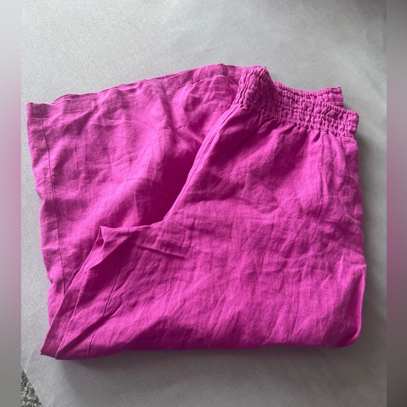 NWT Anthropologie The Somerset Linen Pull-On Pants - Picture 2 of 5